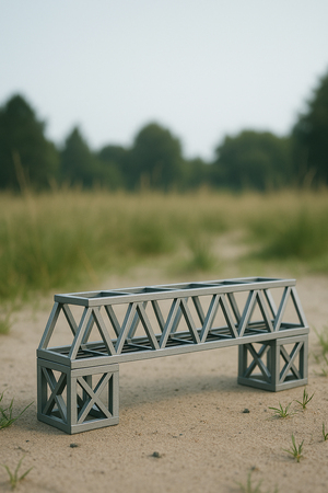 Макет железнодорожной мостовой конструкции 