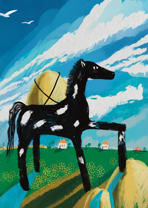 Овес и зайчик