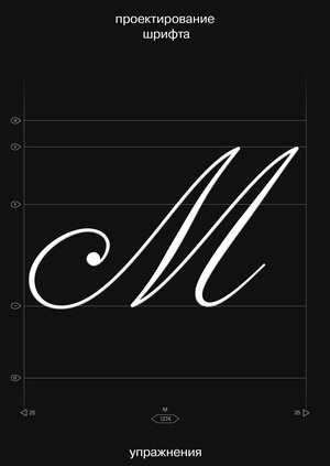 Проектирование шрифта. Упражнения за 1 модуль.