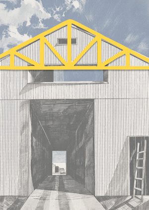 Макет ферменной крыши