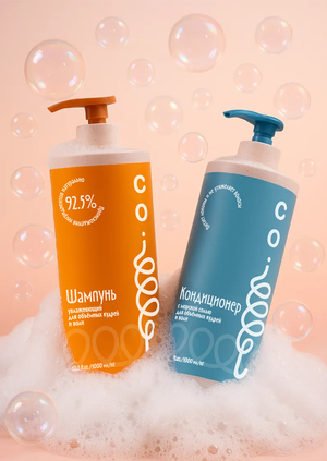 Упаковка линейки продуктов Coil для кудрявых волос