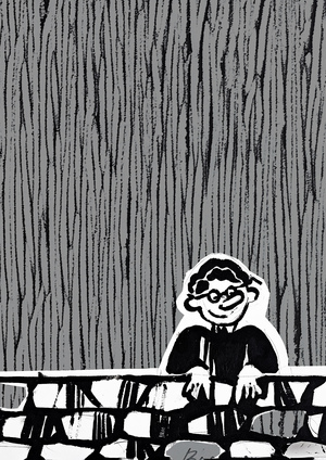 Иллюстрации к "Рассказу о море" Фазиля Искандера. Линогравюра