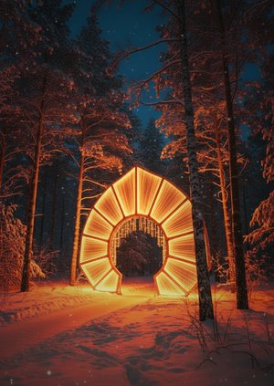 Сказочный лес | Световая инсталляция для Барской усадьбы