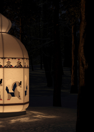 Дизайн световой инсталляции «Хоровод»