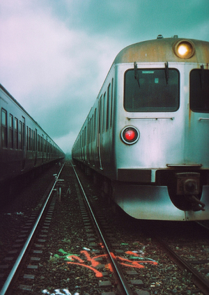 You are alone and there is a train