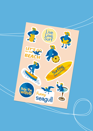 Маскот и айдентика для пляжного бара