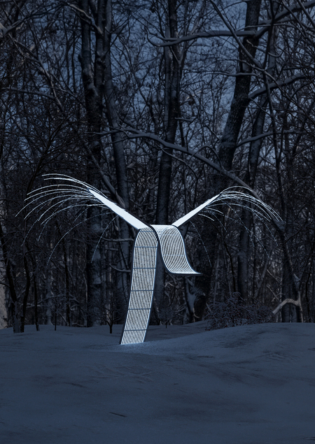 Световая инсталляция "Полёт Стратим-птицы"