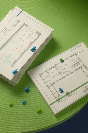 УПРАЖНЕНИЯ // ОБМЕРНАЯ ПРАКТИКА // ПЛАН ВОЗВОДИМЫХ ПЕРЕГОРОДОК