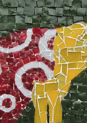 Мозаики: "Две коровы", "Река Ангара"