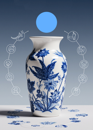 Переосмысление Гжели в новых формах и концепциях