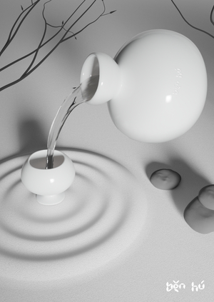 Графин и рюмки «běn hú»