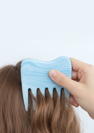 Массажный гребень-гуаша для бренда Lumi