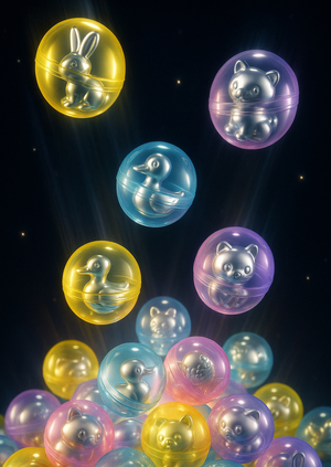 Торговый автомат новогодних гачапонов