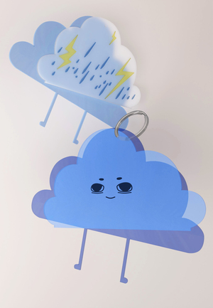 Туча. Брелок-стенд.