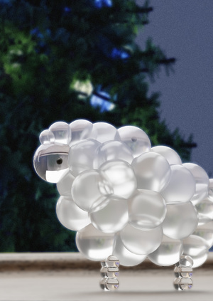 Овечка Долли как елочная игрушка