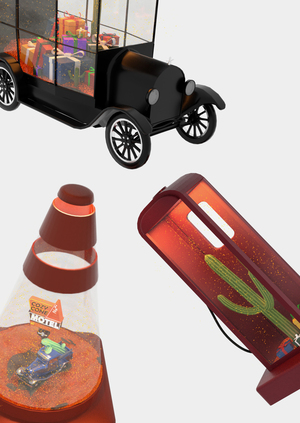 Снежные шары к столетию Шоссе 66