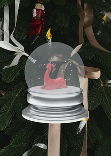 Snow-globe-шары вдохновленные фольклорным ремеслом Франции