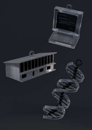 Ёлочные игрушки для «Она — наука»