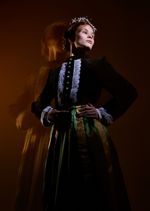 Черное свадебное платье русской немки конца 19 века. Реплика костюма.