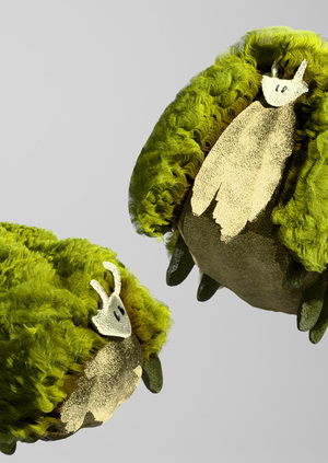 МХОВОЕ СЕМЕЙСТВО — пара мягких игрушек