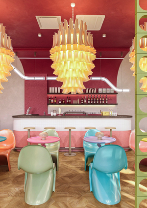 Интерьер гастро-пространства KEFIR