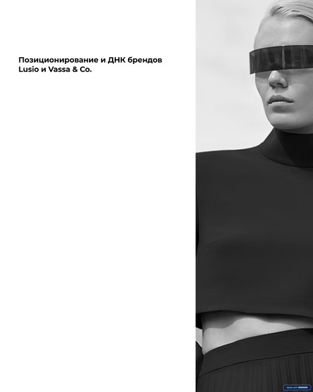 Позиционирование и ДНК брендов Lusio и Vassa&Co