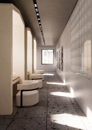 Дизайн проект интерьера учебного кластера: Клаузура