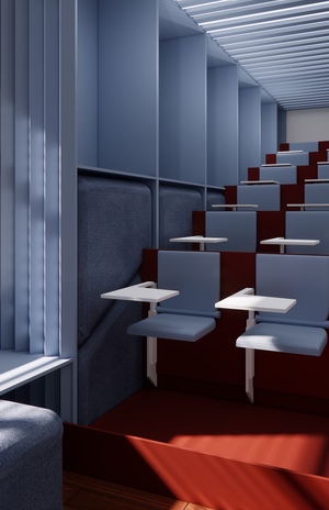 Трансформируемая выдвижная трибуна