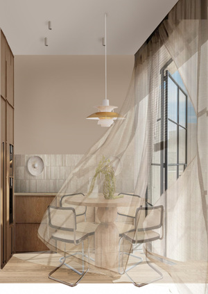 Saska Kępa. Мягкий модернизм в современной квартире