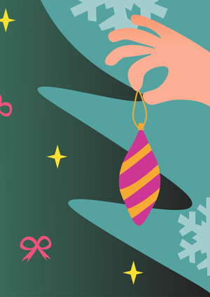 Анимационная книга «Елочные укашения»