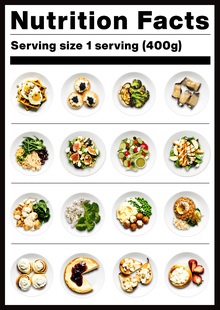 Nutrition Facts calendar