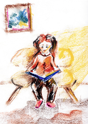 Зима , когда я была ребенком