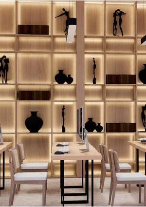 Проект дизайна учебного кластера "cozy Afrika"