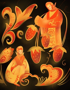 Хохлома. Двое из ларца