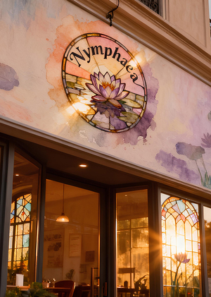  Ребрендинг сада-кафе Клода Моне "Nymphaea" 