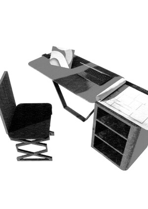 Рабочее место дизайнера 