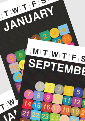 Календарь взаимодействия цвета