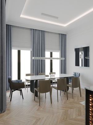 Апартаменты в ЖК "Элевен". Название проекта "Река, как исток жизни"