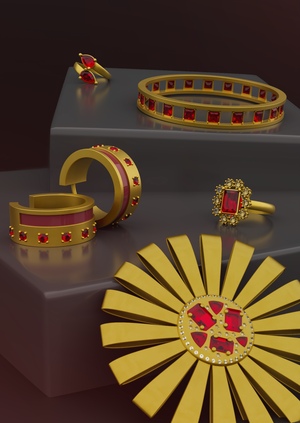 Коллекция ювелирных украшений "Шлейф"