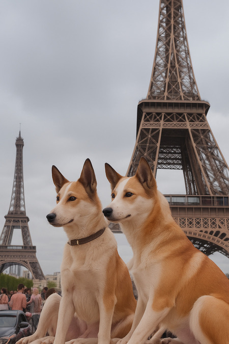 Где были три оранжевые собаки