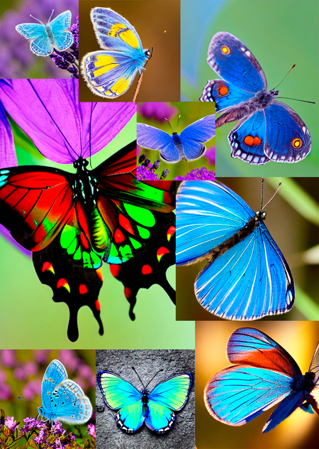 Обучение генеративной нейросети: бабочки