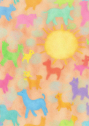 Childlike airbrush style // Обучение генеративной нейросети