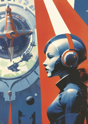 Обучение генеративной нейросети под эстетику советского футуризма 