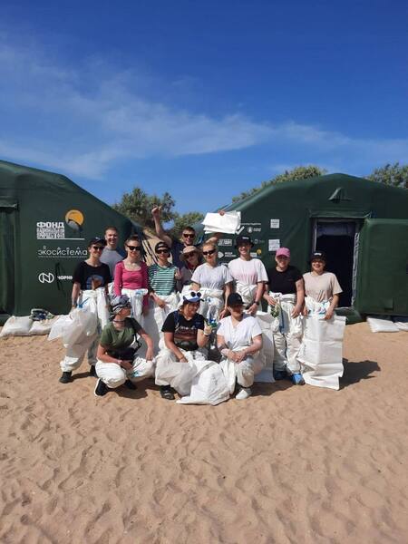 Полевой штаб на ООПТ «Анапская пересыпь»