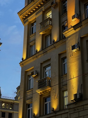 The light of the night city