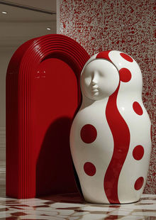 Экспозиция: матрёшка в выставочном пространстве