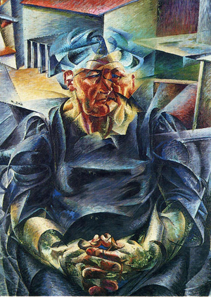 черновик Роль заднего плана в композиции итальянских футуристов