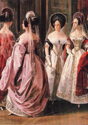 Дворянский костюм XIX века между Западом и народностью России