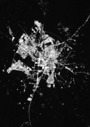 Город по плану. Сетка, линия, парабола, центрическая композиция