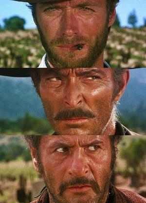 Close-up и extreme close-up в фильме Хороший, плохой, злой (1966)